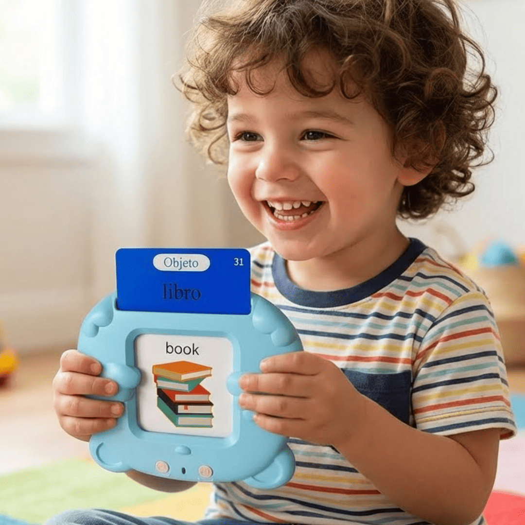 Geniovo™ - Aprende Inglés y Español Jugando con Tarjetas Parlantes